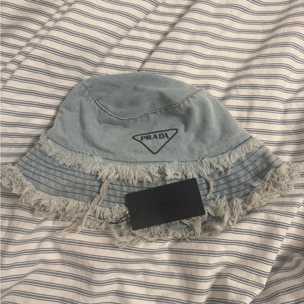 Prada Denim Bucket Hat